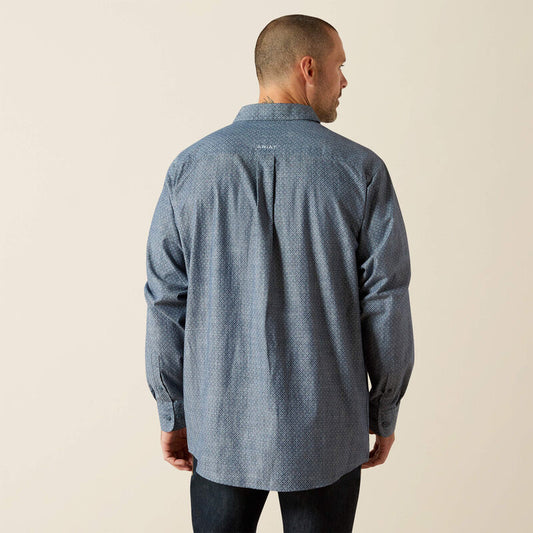 Ariat Trent Classic Fit Shirt in Chambray Blue