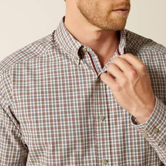 Ariat Pro Series Trevor Classic Fit Shirt in Burgundy