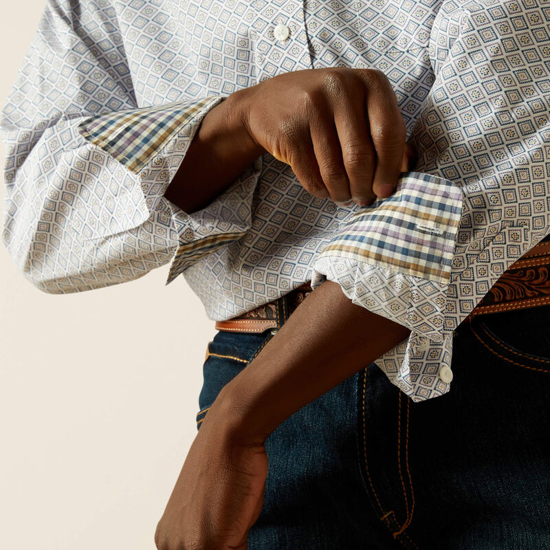 Ariat Wrinkle Free Declan Classic Fit Shirt in White