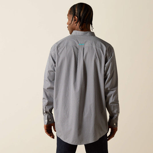 Ariat Wrinkle Free Caleb Classic Fit Shirt in Dark Gray