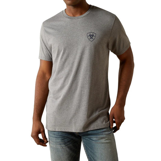 Ariat Iron Ranch Arch T-Shirt in Graphite Heather