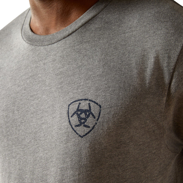 Ariat Iron Ranch Arch T-Shirt in Graphite Heather