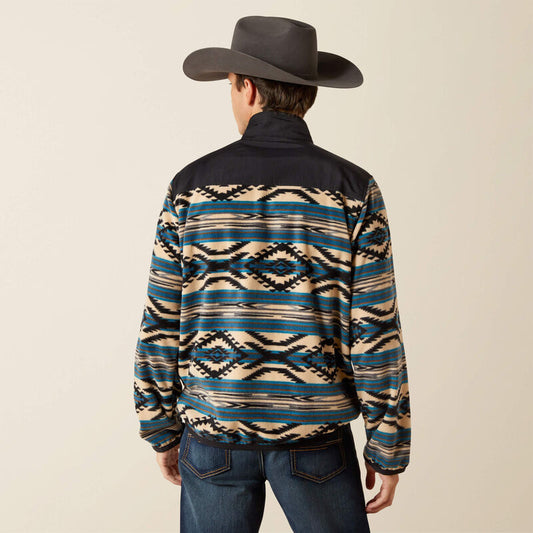 Ariat Basis Fleece Sweater in Teal Southwest