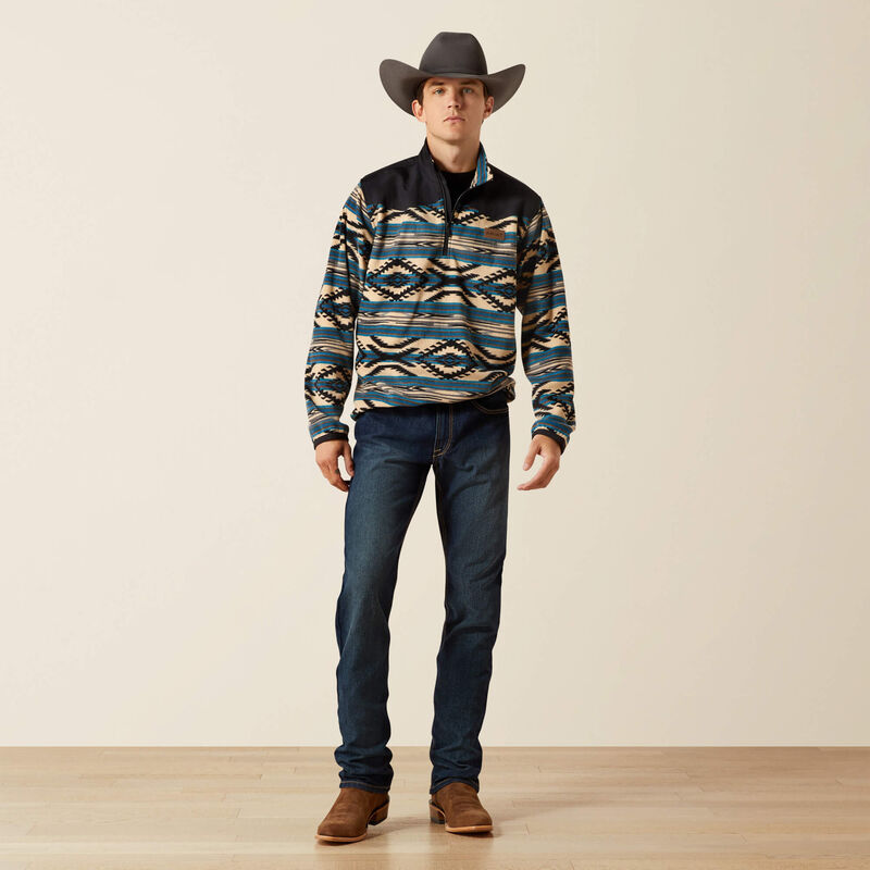 Ariat Basis Fleece Sweater in Teal Southwest