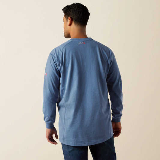 Ariat FR Air Crew T-Shirt in Medium Blue