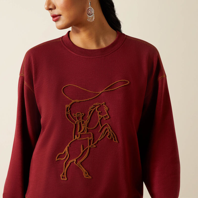 Ariat Lasso Sweatshirt in Cabernet