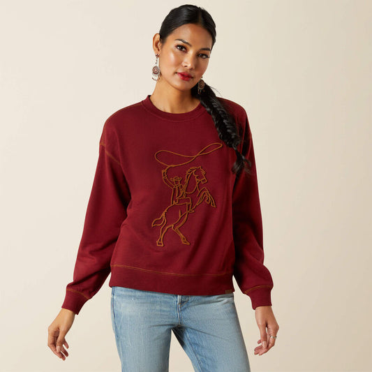 Ariat Lasso Sweatshirt in Cabernet