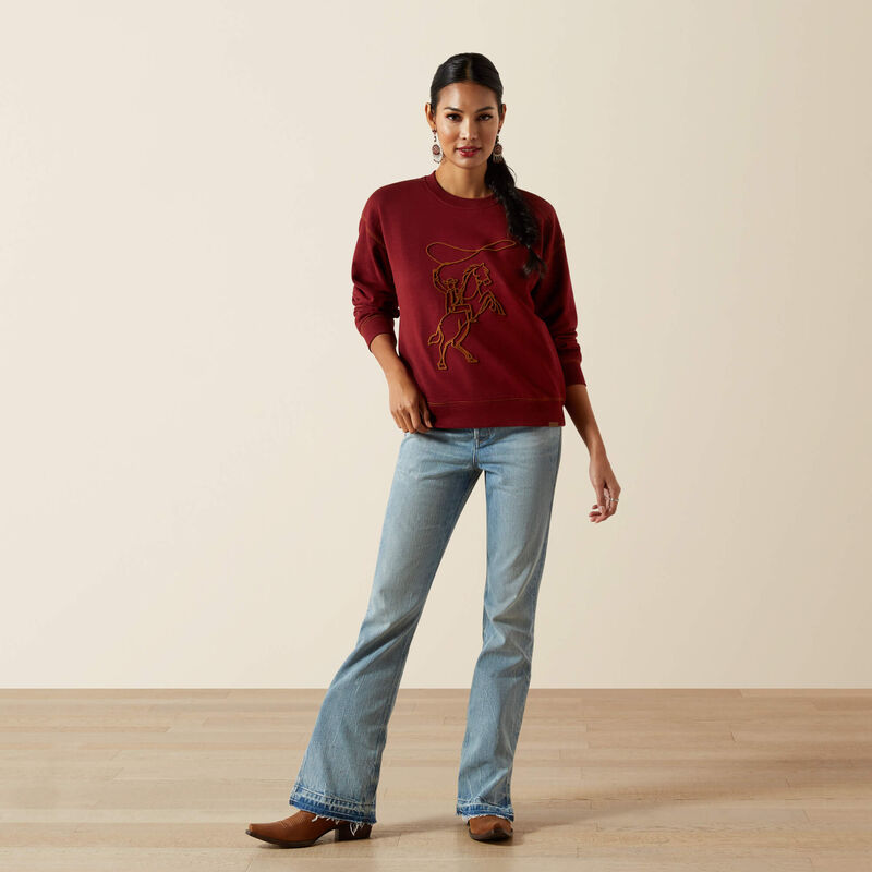 Ariat Lasso Sweatshirt in Cabernet
