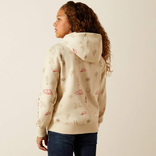 Ariat Western Stamps Hoodie in Layla Print
