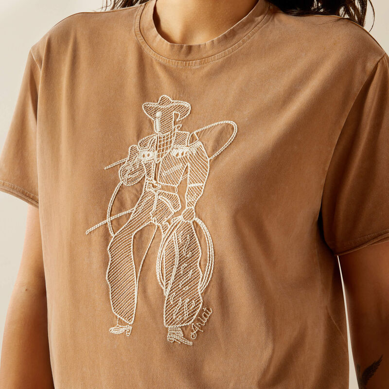 Ariat Buckaroo T-Shirt in Toasted Coconut Mineral Wash