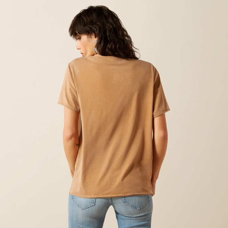 Ariat Buckaroo T-Shirt in Toasted Coconut Mineral Wash