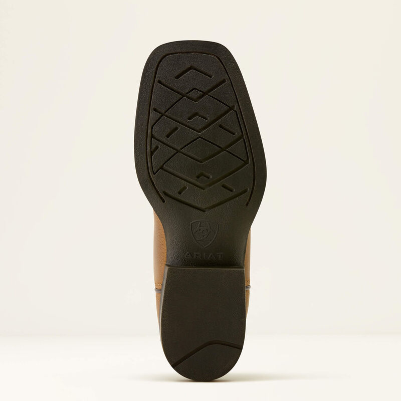 Ariat Stampede Wide Square Toe Western Boot in Desert Brown & Thunder Brown