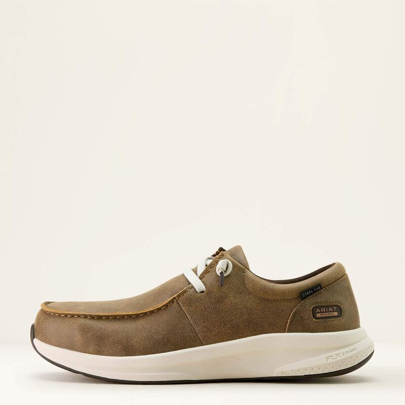 Ariat Buckeye Steel Toe Work Shoe in Brown Bomber
