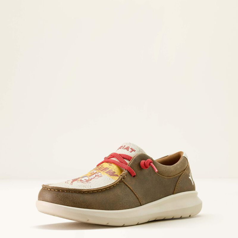 Ariat Hilo Sendero Shoe in Brown Bomber & Yeehaw Print