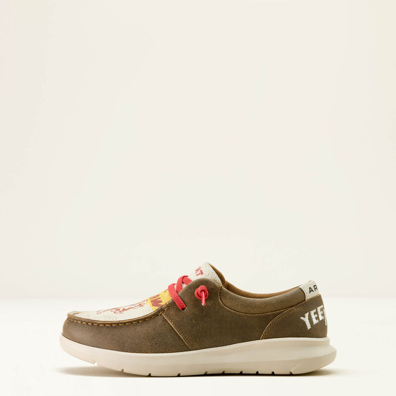 Ariat Hilo Sendero Shoe in Brown Bomber & Yeehaw Print