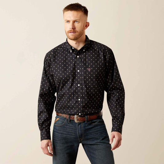 Ariat Wrinkle Free Asher Classic Fit Shirt in Black