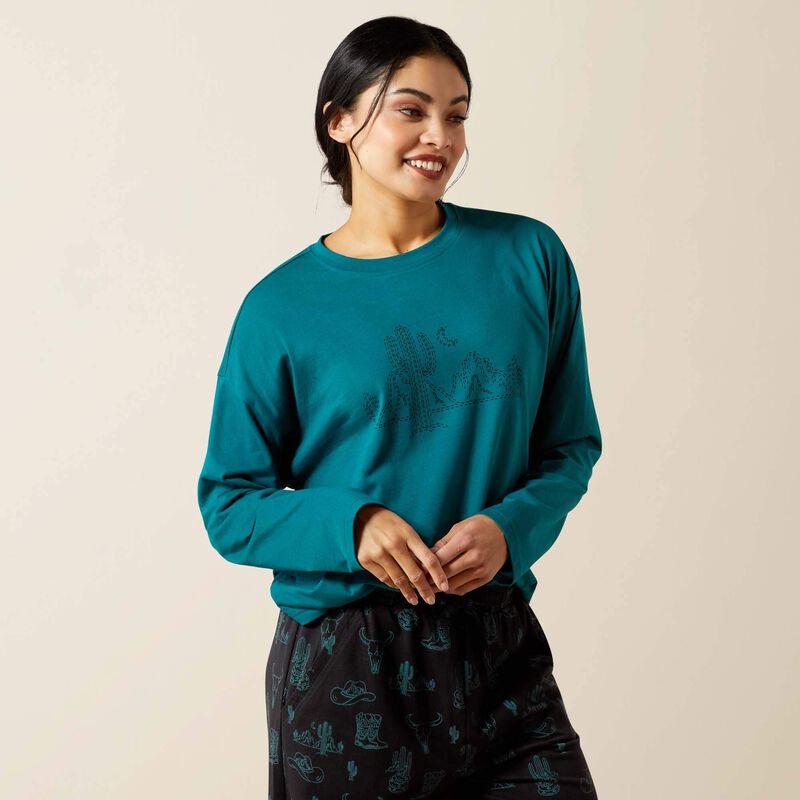 Ariat Dreams Pajama Set in Deserted Print