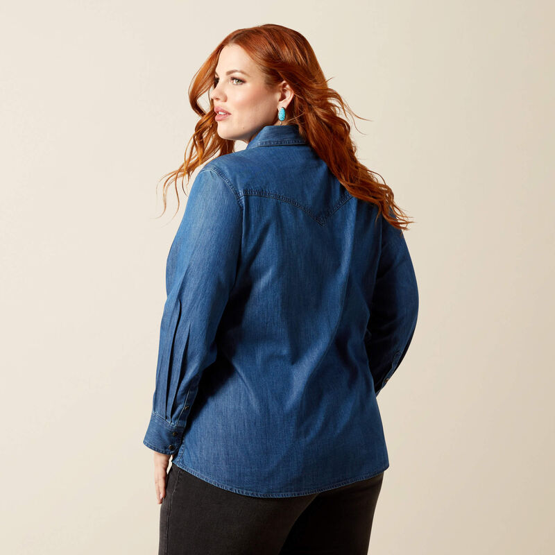 Ariat True Blue Shirt in Vintage Indigo