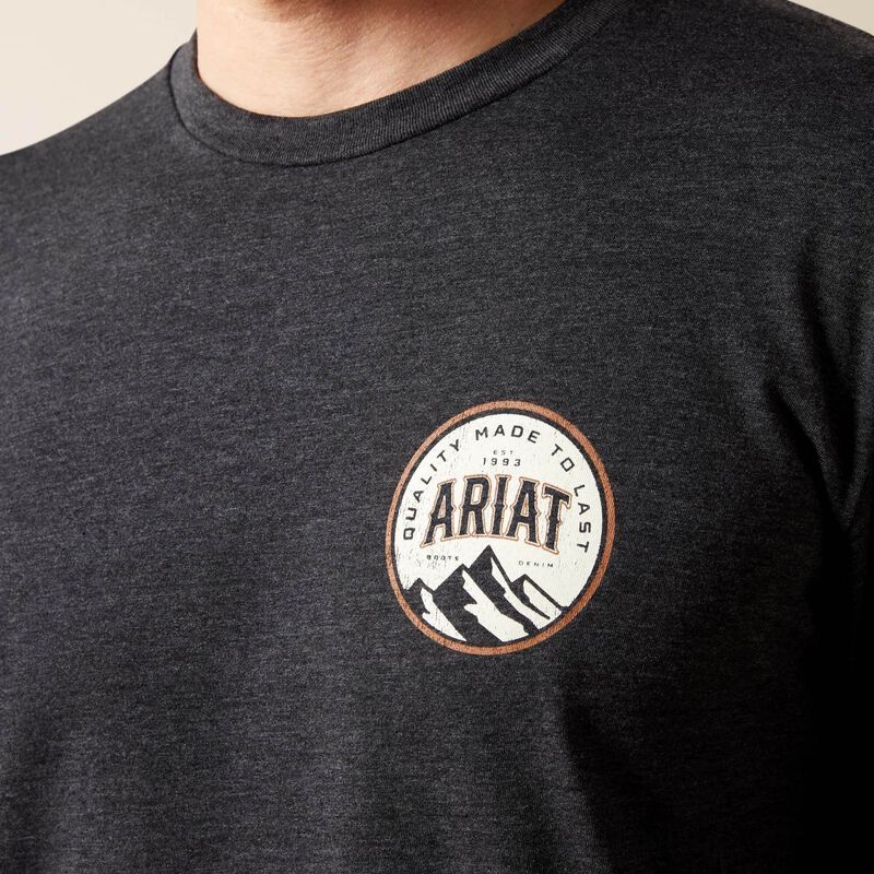 Ariat Circle A T-Shirt in Charcoal Heather