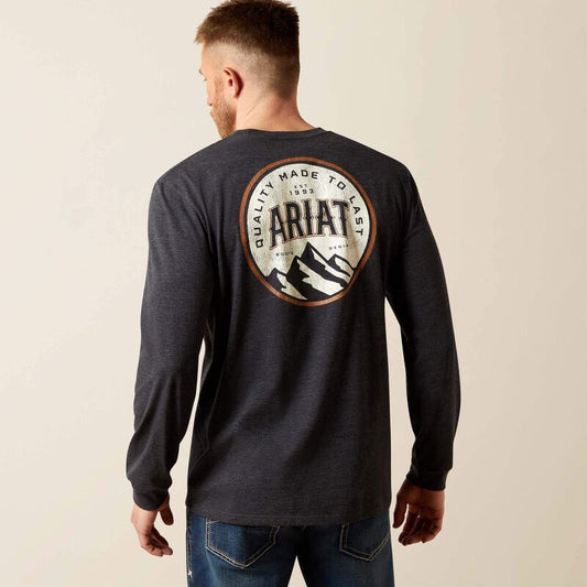 Ariat Circle A T-Shirt in Charcoal Heather
