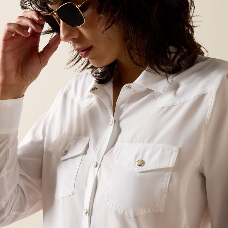 Ariat Western VentTEK Shirt in White