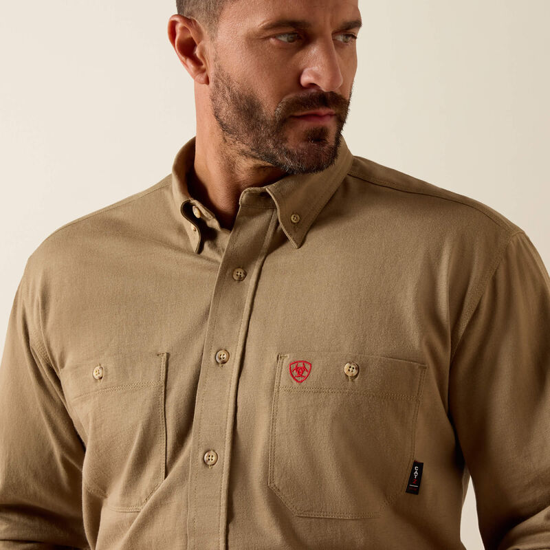 Ariat FR Airified Work Shirt in Field Khaki