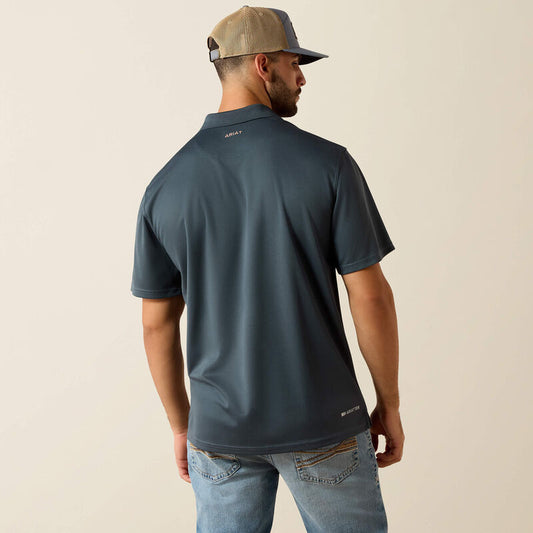 Ariat TEK Classic Fit Polo in Dark Slate