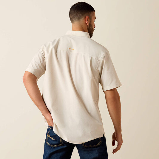 Ariat Rebar Made Tough 360 Airflow Work Shirt in Moonbeam