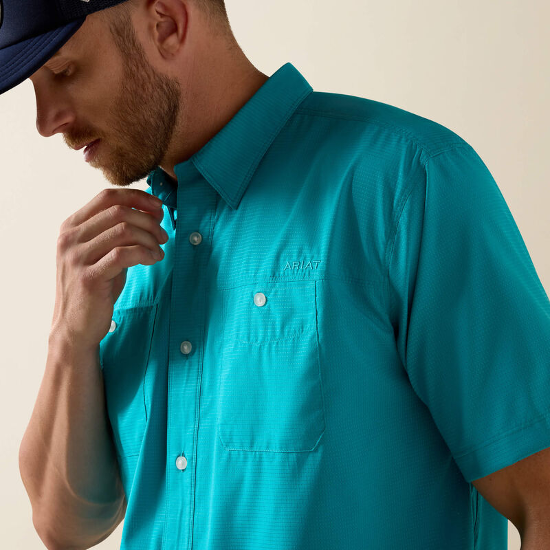 Ariat 360 Airflow Classic Fit Shirt in Miami Blue