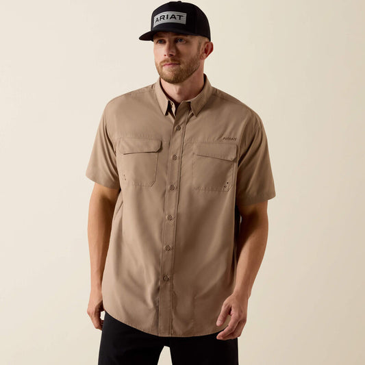 Ariat VentTEK Outbound Classic Fit Shirt in Taupe Gray