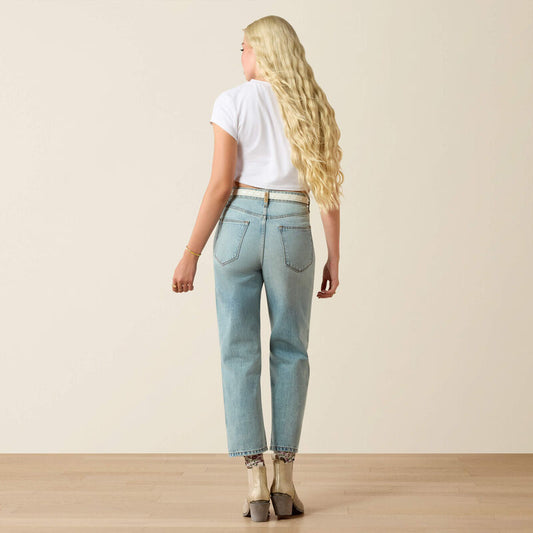 Ariat Ultra High Rise Tomboy Relaxed Straight Leg Jeans in Saratoga
