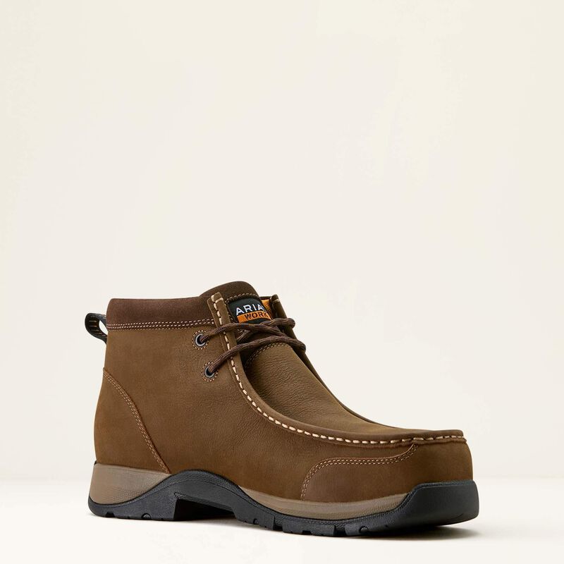 Ariat Edge Moc Composite Toe Work Boot in Dark Brown