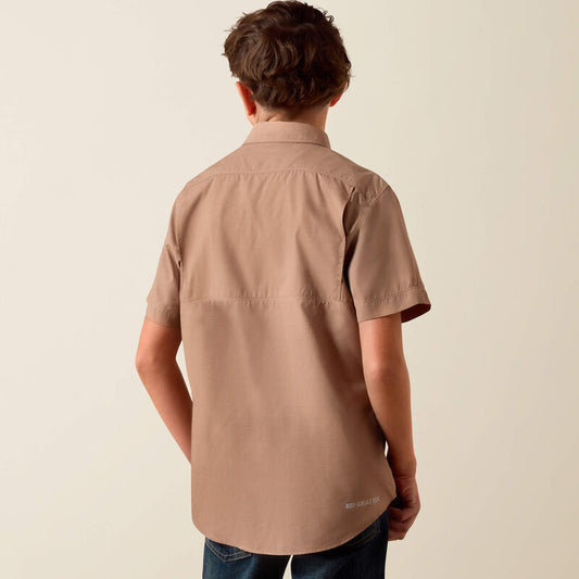 Ariat Printed VentTEK Outbound Classic Fit Shirt in Khaki Southwest Cross Print