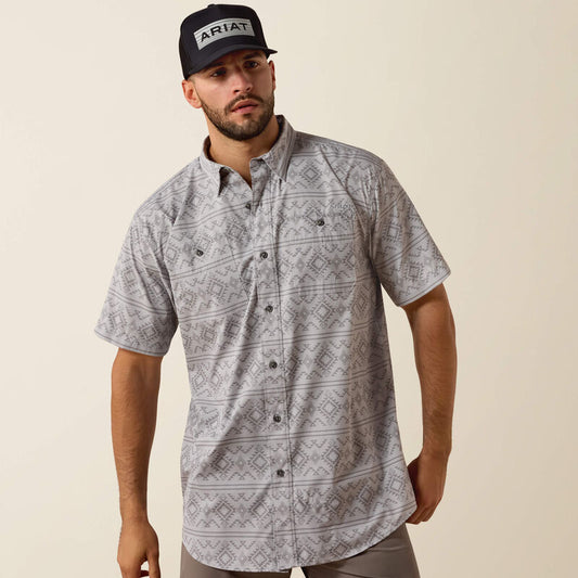 Ariat Printed 360 Airflow Classic Fit Shirt in Sleet