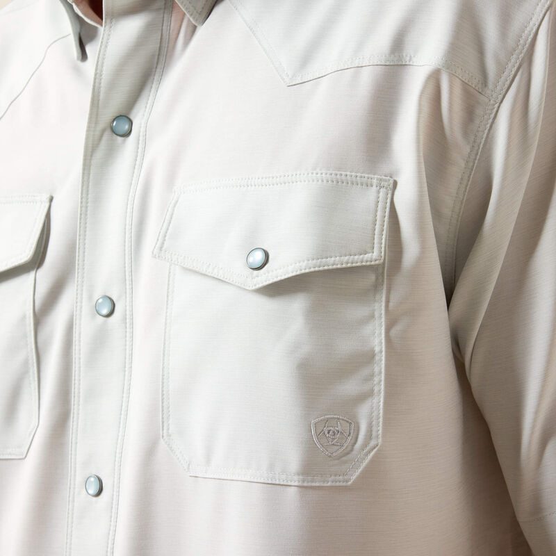 Ariat Western VentTEK Classic Fit Shirt in Aqua Heather