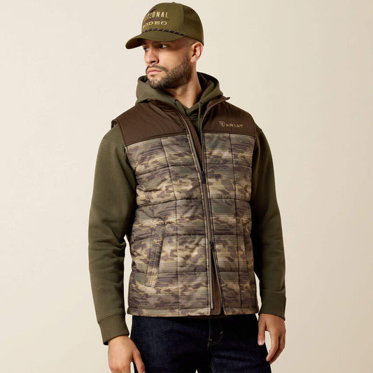 Ariat Crius Insulated Vest in Wren Camo Serape