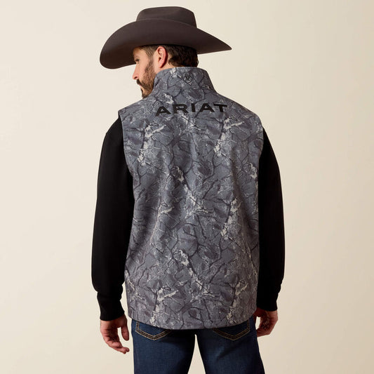 Ariat Logo Softshell Vest Gray Camo