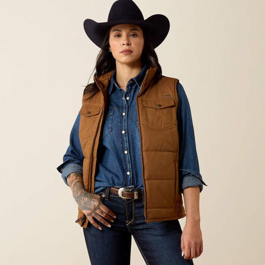 Ariat Grizzly Quilted Vest in Dachshund