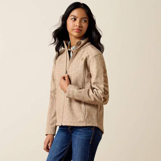 Ariat Logo Softshell Jacket in Faded Leopard