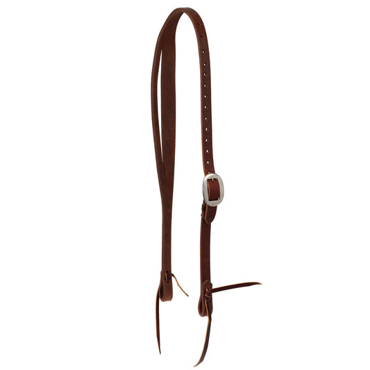 Weaver STS Ranch Signature Tack Harness Leather Split Ear Headstall with Ranger Buckle, 3/4"