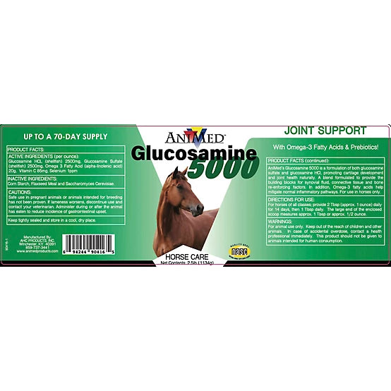 AniMed Glucosamine 5,000 Horse Supplement