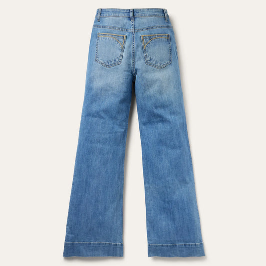 Stetson 751 High-Rise Wide Leg Jean in Light Wash
