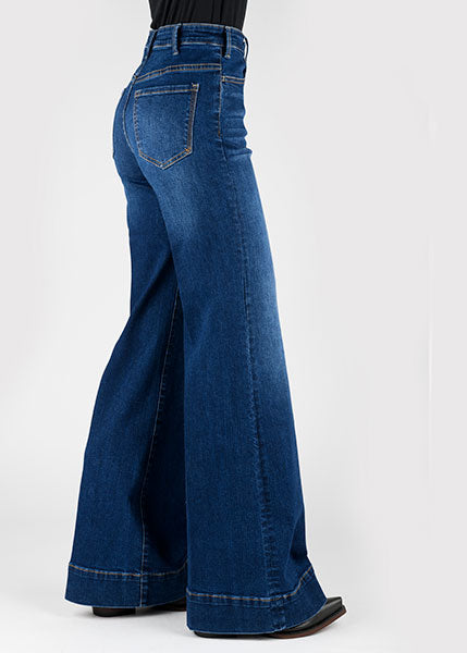 Stetson 751 High-Rise Wide Leg Jean in Dark Wash