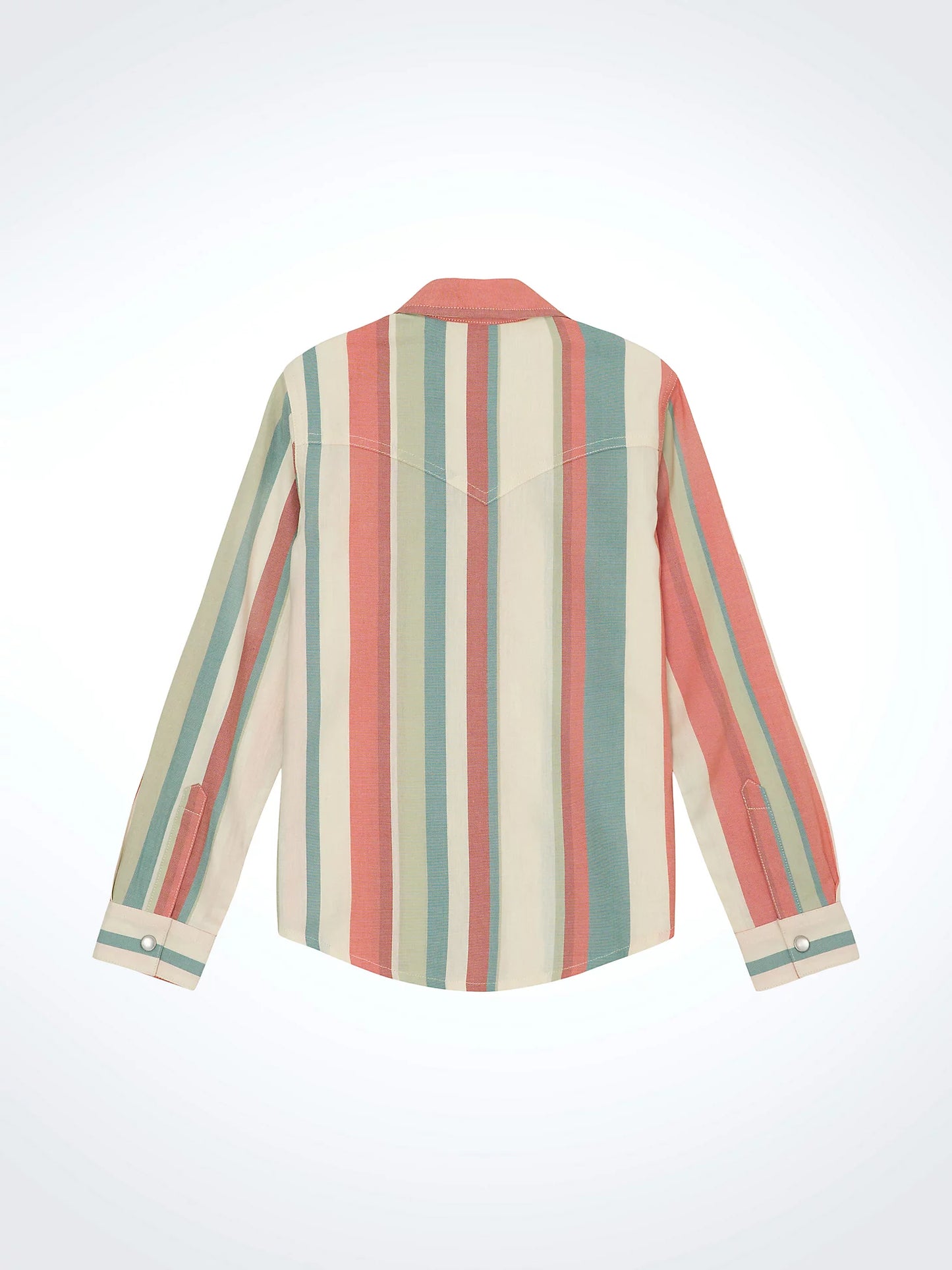 Wrangler Girl's Dusted Striped Western Snap Shirt
