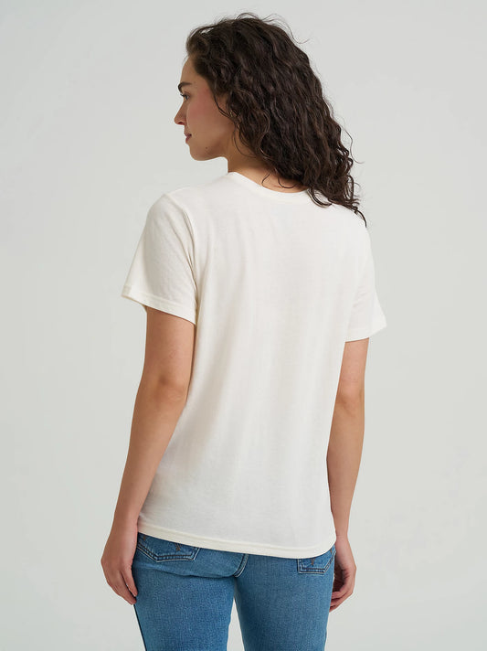 Wrangler Women's Wrangler Kabel Logo Regular Fit Tee