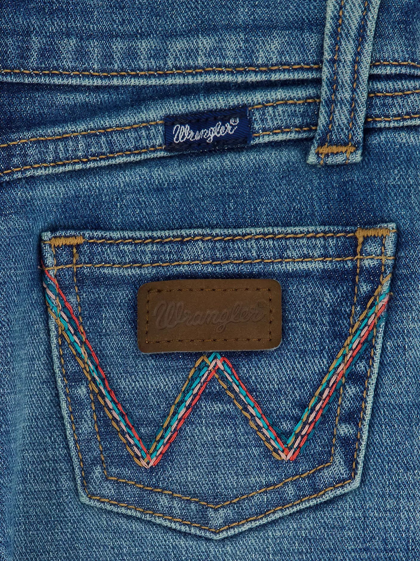 Wrangler Little Girl's W Stitched Bootcut Jean