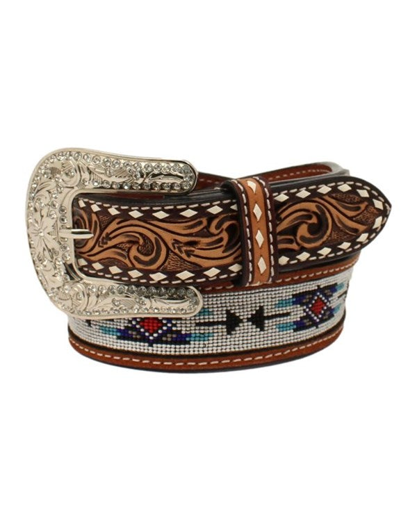 Angel Ranch Women's Southwestern Beaded Inlay Belt