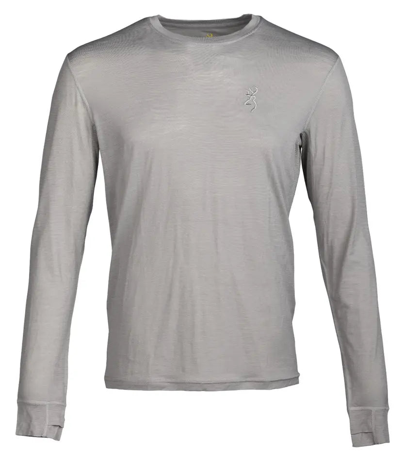 Browning 120 Merino Crew Shirt in Gray