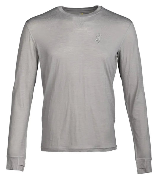 Browning 120 Merino Crew Shirt in Gray