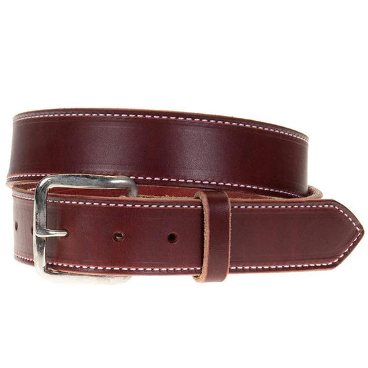 Texas Saddlery Latigo Belt in Burgundy